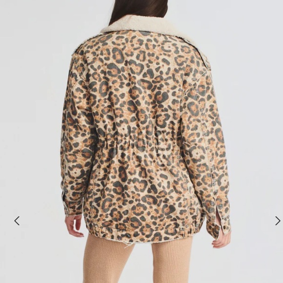 Leopard Jacket by Ser. O. Ya. Sz Xs/S oversized fit NWT - Picture 3 of 4
